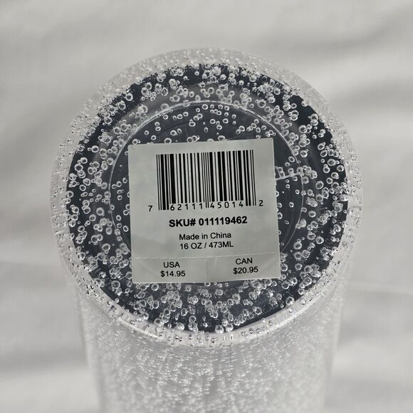 Starbucks Tumbler Platinum Bubbles White 2020 Acrylic 16oz New - Picture 3 of 7